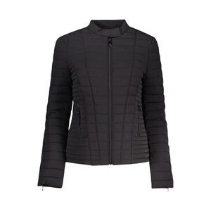 Guess Jeans Black Polyurethane Women's Women's Jacket